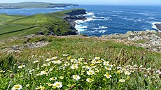 Útesy Kilkee jsou výkou 80 metr podstatn nií ne svtoznámé útesy Cliffs...