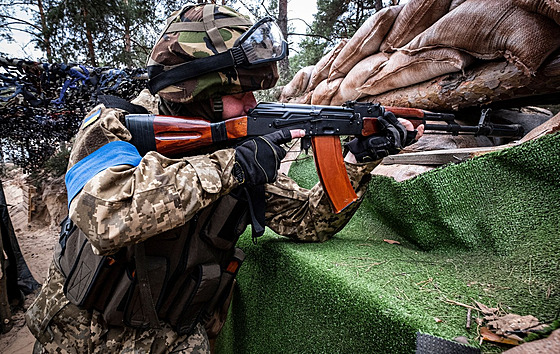 Pedsunuté pozice ukrajinských pchotních a dlosteleckých jednotek na...