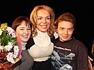 aneta Fuchsová, Dagmar Havlová a Milan imáek (13. prosince 2008)