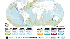 To je ona, mapa velrybích dálnic. Nejene díky ní vdci rozumjí lépe chování...