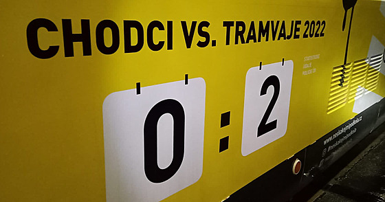 Praská tramvaj chodci vs. tramvaje 2022