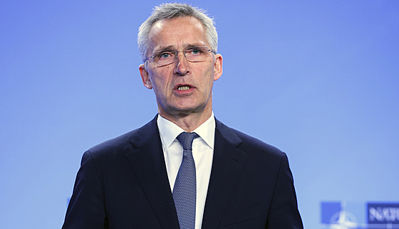 éf NATO Jens Stoltenberg na snímku z 6. dubna 2022