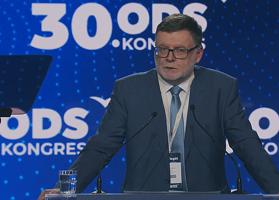 Ministr financí Zbynk Stanjura na jednání kongresu ODS 8. dubna 2022
