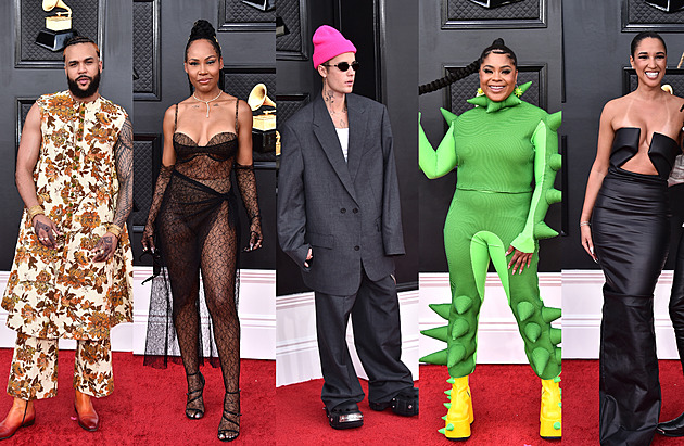 Celebrity na Grammy oblékly lascivní modely, nechyběl kaktusový dinosaurus