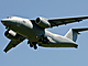 Produkn Antonov An-178 v letu. Maximln nosnost 18 tun nkladu a dolet 4 700...