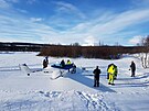 Dobíjení elektroletu &#934;NIX  v podmínkách zimní Skandinávie