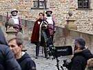 Tvrci pohádky Princezna zakletá v ase natáeli na hrad Bouzov na Olomoucku....