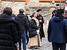 Tvrci pohádky Princezna zakletá v ase natáeli na hrad Bouzov na Olomoucku....