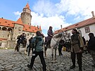 Tvrci pohádky Princezna zakletá v ase natáeli na hrad Bouzov na Olomoucku....
