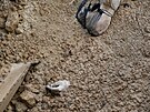 Hromadný hrob civilist ve mst Bua (4. dubna 2022)