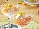 Citronový sorbet s grapefruitem