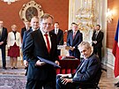 Prezident Milo Zeman jmenoval na Praském hrad prezidentem Nejvyího...