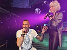 DJ Uwa a Marcela Bezinov na retroparty Jak to ilo v Discolandu (Praha, Retro...