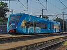 Motorov jednotka Stadler GTW spolenosti Arriva ve stanici Horn Lide