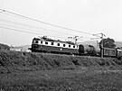 Lokomotiva E669.3026 v ele nákladního vlaku ve smru do Valaského Meziíí u...