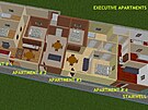 V druhém podzemním podla�í jsou �ty�i apartmány, které d�íve slou�ily pro...