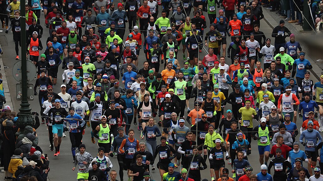 Momentka z Pra�ského p�lmaratonu
