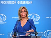 Mluvčí ruského ministerstva zahraničí Marija Zacharovová (6. dubna 2022)