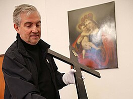 Vladimír Kelnar s k�í�em z Lidic