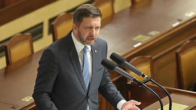 Jednání poslanecké sněmovny. Na snímku Vít Rakušan (STAN). (7. dubna 2022)