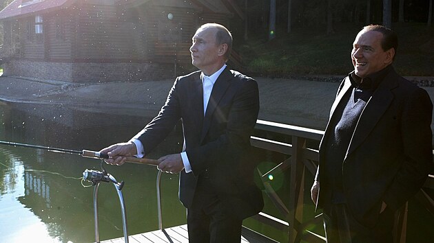 Bval italsk premir Silvio Berlusconi a rusk prezident Vladimir Putin v roce 2010