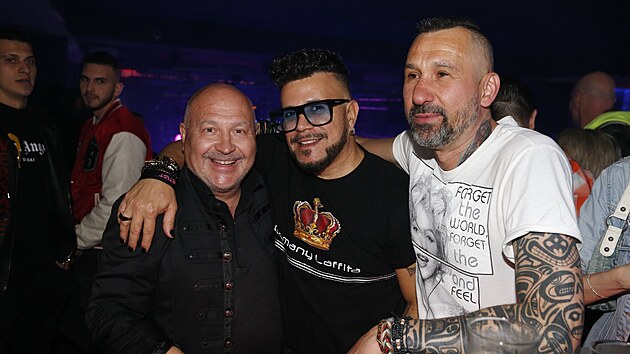 Michal David, Osmany Laffita a DJ Uwa na retroparty Jak to ilo v Discolandu (Praha, Retro Music Hall, 7. dubna 2022)