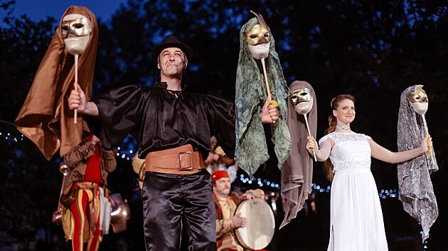 Sn�mek z lo�sk�ho p�edstaven� Romea a Julie v r�mci Divadeln�ho l�ta pod plze�sk�m nebem