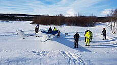 Dobíjení elektroletu &#934;NIX  v podmínkách zimní Skandinávie