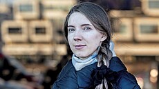 Dobrovolnice Kateryna Labutina p�vodem z Ukrajiny �ije v Praze ji� p�t let,...