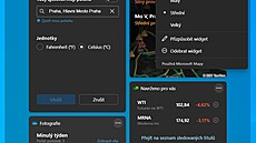 Ilustraní foto  widgety Windows 11
