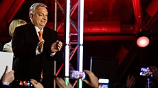 Maďarský premiér Viktor Orbán  po oznámení průběžných výsledků parlamentních... | na serveru Lidovky.cz | aktuální zprávy