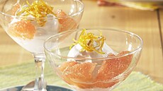 Citronov� sorbet s grapefruitem