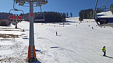Zaátkem bezna byly lipenské sjezdovky ve výborné kondici.