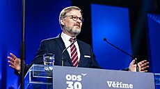 Premiér a p�edseda ODS Petr Fiala na stranickém kongresu | na serveru Lidovky.cz | aktu�ln� zpr�vy