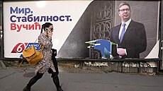 Sou�asný srbský prezident Aleksandar Vu�i� (30. b�ezna 2022)