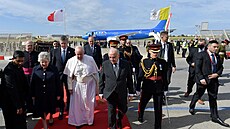 Pape Frantiek dorazil na návtvu Malty. (2. dubna 2022)