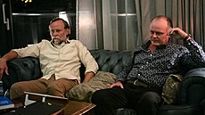 Karel Roden a Igor Bareš při nočním natáčení filmu Promlčeno