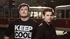 Oliver Hes a jeho dvoj�e Oskar Hes