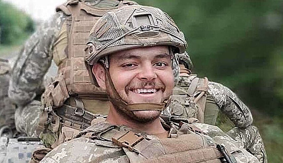 Brit Aiden Aslin bojující v ukrajinské armád