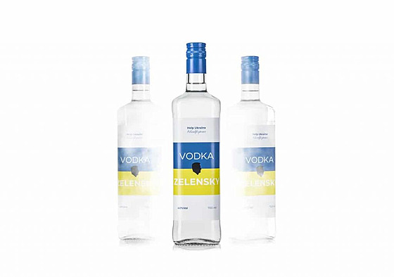 Zisk z prodeje Vodka Zelensky bude odeslán na Ukrajinu.