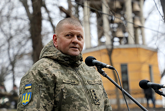 Vrchní velitel ukrajinských ozbrojených sil Valerij Zalunyj (19. února 2022)