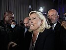 Marine Le Penová po prvním kole francouzských prezidentských voleb (10. dubna...