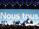 Emmanuel Macron po prvním kole francouzských prezidentských voleb (10. dubna...