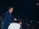 Francouzský prezident Emmanuel Macron (10. dubna 2022)