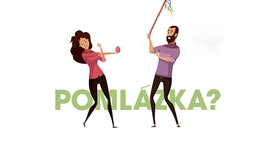 �eský velikono�ní zvyk zvaný pomlázka spo�ívá v tom, �e mu�i pomocí prutu �i...