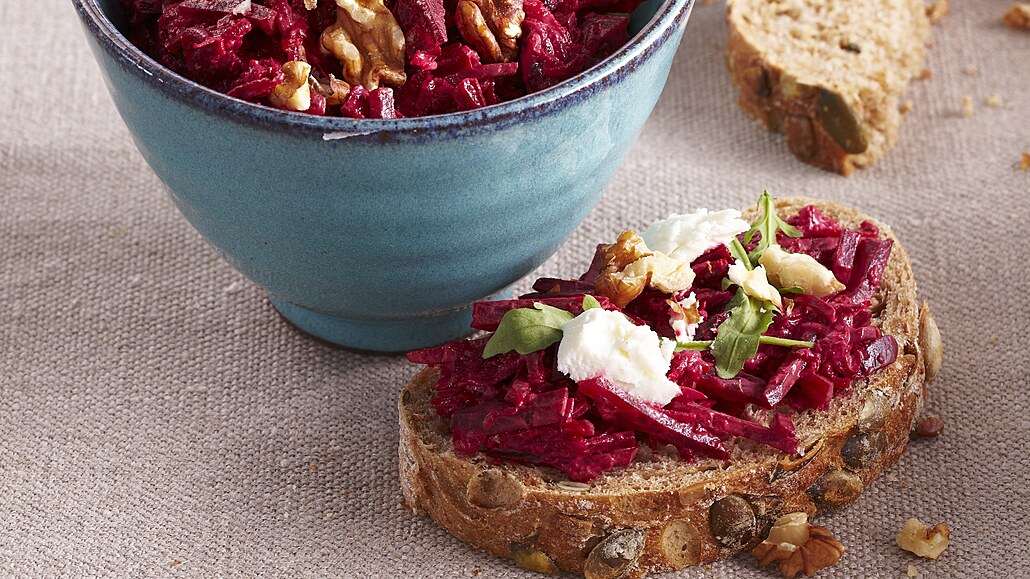 Pomazánka z ervené epy s kozím sýrem