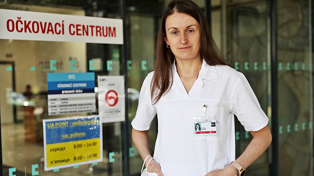 Ukrajinská lékaka Natalija Fister psobí v ambulanci pro Ukrajince ve Fakultní...