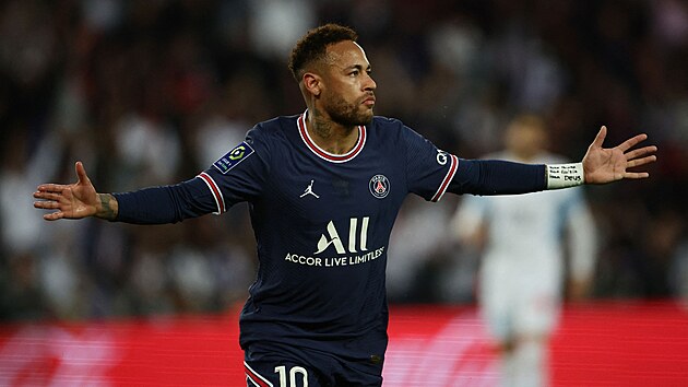 tonk Paris Saint-Germain slav Neymar gl v utkn proti Olympique Marseille