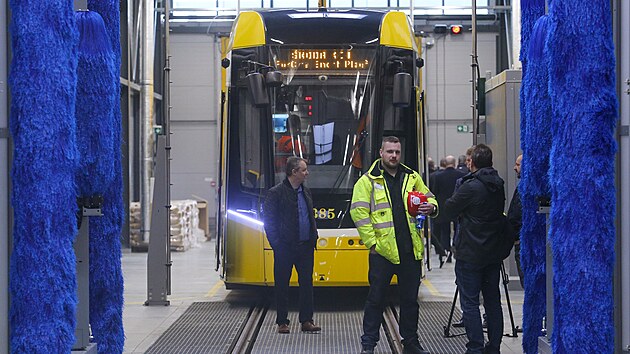 Msto Plze uvedlo do provozu prvn st nov tramvajov vozovny. Dal st rozshl stavby se stle buduje. (7. 4. 2022)