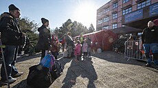 Praské asistenní centrum pro ukrajinské uprchlíky zaíná fungovat v budov...